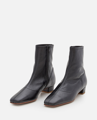 Shop By Far Este Leather Boots In Black