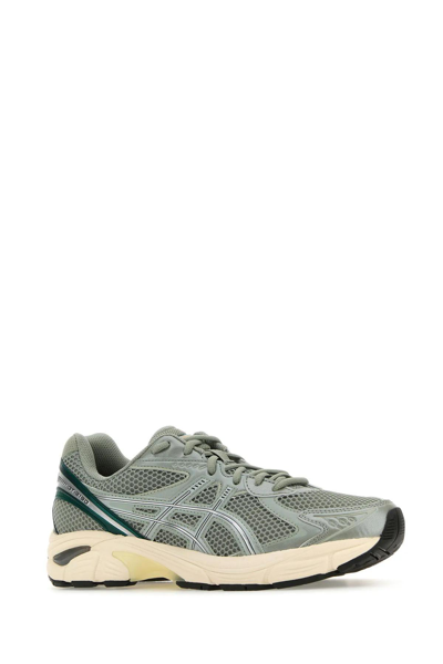 Shop Asics Multicolor Mesh And Synthetic Leather Gt-2160 Sneakers In Seal Grey/jewel Green