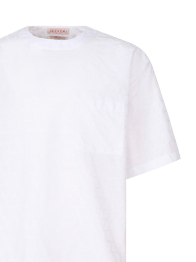 Shop Valentino Toile Iconographe Crewneck Short-sleeved T-shirt