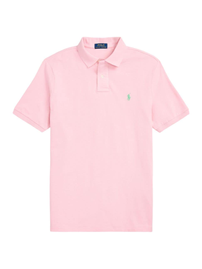 Shop Polo Ralph Lauren Men's Cotton Polo Shirt In Garden Pink