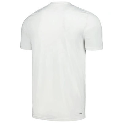 Shop Adidas Originals Adidas  White Louisville Cardinals Fadeaway Basketball Pregame Aeroready T-shirt
