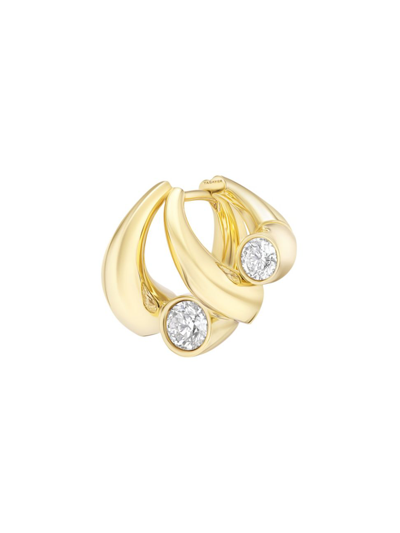 Shop Tabayer Women's Oera 18k Yellow Gold & 1.27 Tcw Diamonds Single Earring