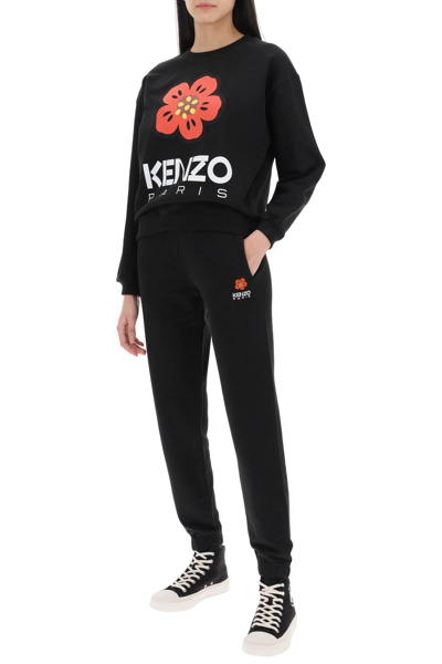 Shop Kenzo Bokè Flower Crew-neck Sweatshirt In Black