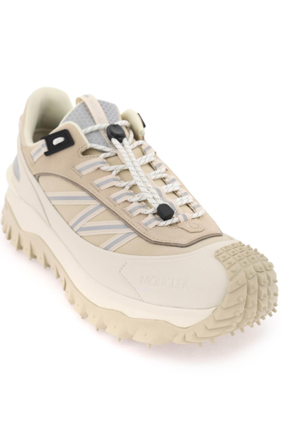 Shop Moncler Trailgrip Sneakers In Beige