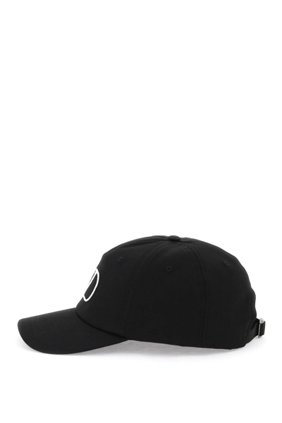 Shop Valentino "vlogo Signature Baseball Cap In Black