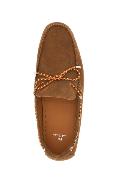 Shop Ps By Paul Smith Springfield Suede Loafers In Brown