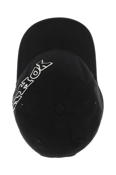 Shop Y-3 Baseball Cap With Morphed Logo Patch In Black