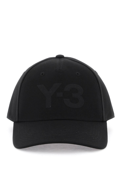 Shop Y-3 Baseball Cap With Embroidered Logo In Black