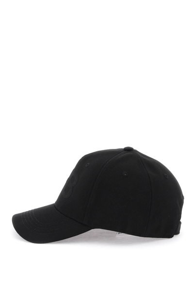 Shop Y-3 Baseball Cap With Embroidered Logo In Black