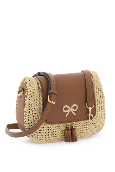 Shop Anya Hindmarch Vere Soft Crossbody Bag In Beige,brown