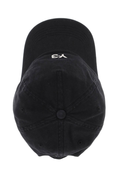 Shop Y-3 Hat With Curved Brim In Black