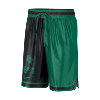 Shop Nike Kelly Green/black Boston Celtics Courtside Versus Force Split Dna Performance Shorts