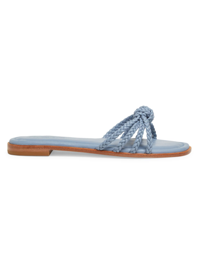 Shop Saks Fifth Avenue Women's Deluxe Nappa Leather Sandals In Sky Blue