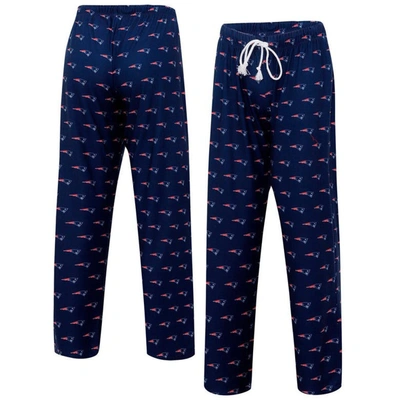 Shop Concepts Sport Navy New England Patriots Gauge Allover Print Sleep Pants