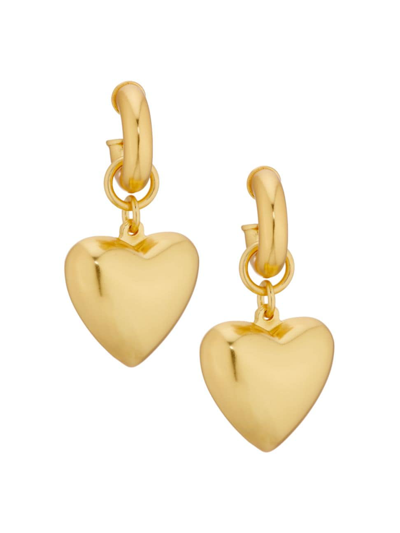 Shop Roxanne Assoulin Women's Heart & Soul Goldtone Drop Earrings In Semi Shiny Gold