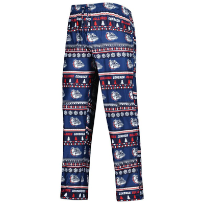 Shop Concepts Sport Navy Gonzaga Bulldogs Swivel Long Sleeve T-shirt & Pants Sleep Set
