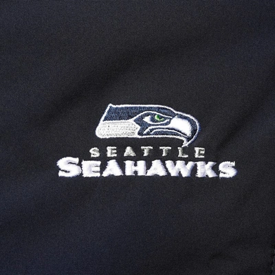Shop Dunbrooke College Navy Seattle Seahawks Full-zip Sonoma Softshell Jacket
