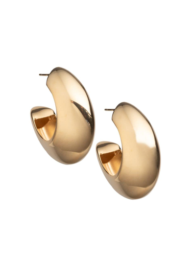 Shop Jennifer Zeuner Jewelry Women's Seema 14k-gold-plated Hoop Earrings