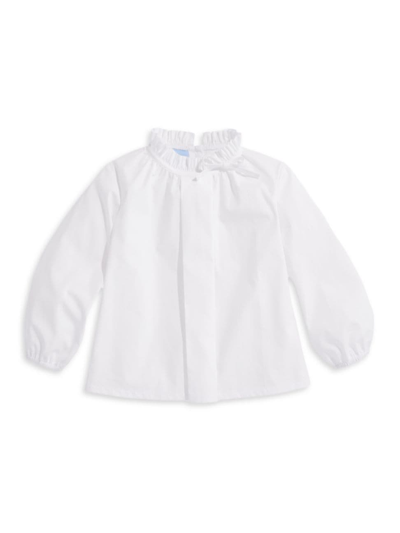 Shop Bella Bliss Little Girl's & Girl's Keller Cotton Blouse In White