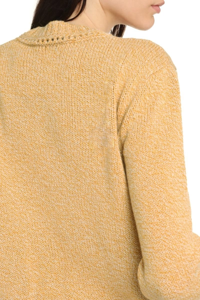 Shop Apc A.p.c. Margery Virgin Wool Crew-neck Sweater In Ocher