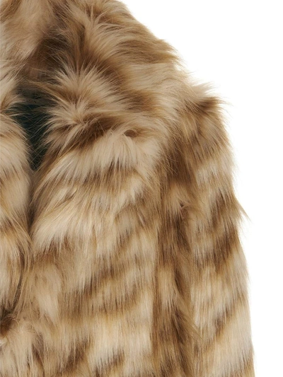 Shop Alabama Muse 'reed' Faux Fur Coat In Multicolor
