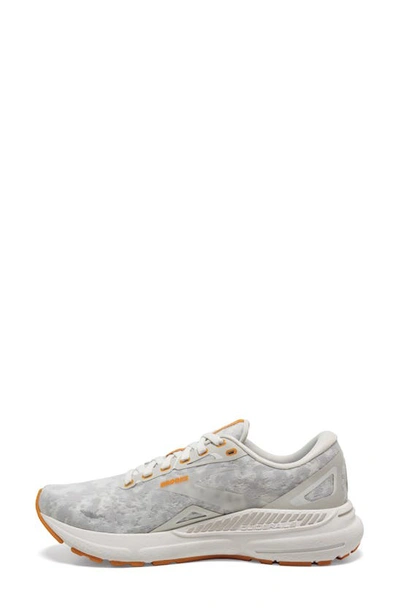 Shop Brooks Adrenaline Gts 23 Sneaker In Blanc/ Gray/ Sunflower
