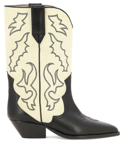 Shop Isabel Marant "duerto" Cowboy Boots In Black