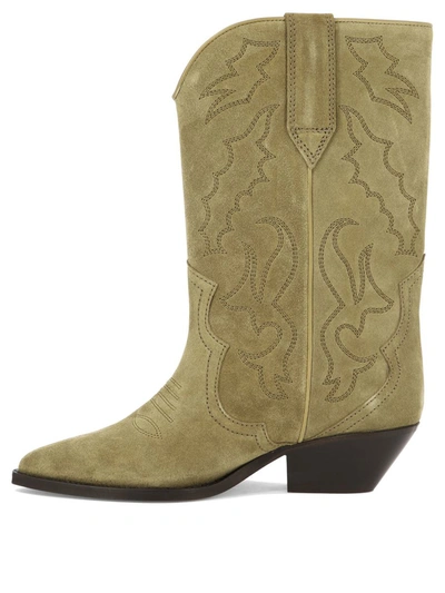 Shop Isabel Marant "duerto" Cowboy Boots In Beige