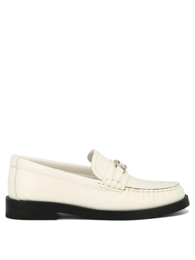 Shop Jimmy Choo "addie" Loafers In White