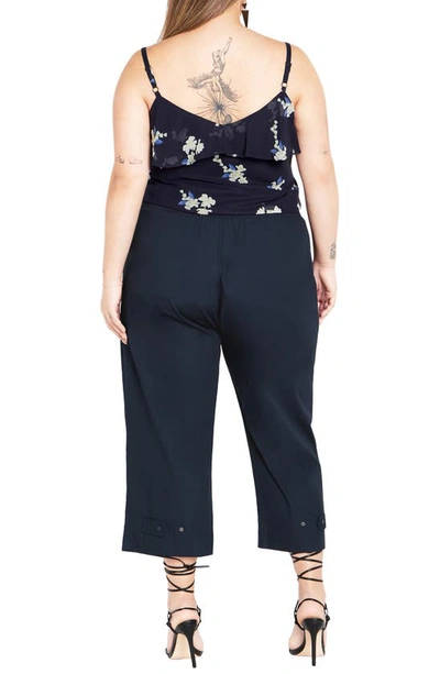 Shop City Chic Justice Pull-on Pants In French Navy