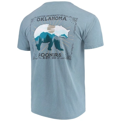 Shop Image One Blue Oklahoma Sooners State Scenery Comfort Colors T-shirt