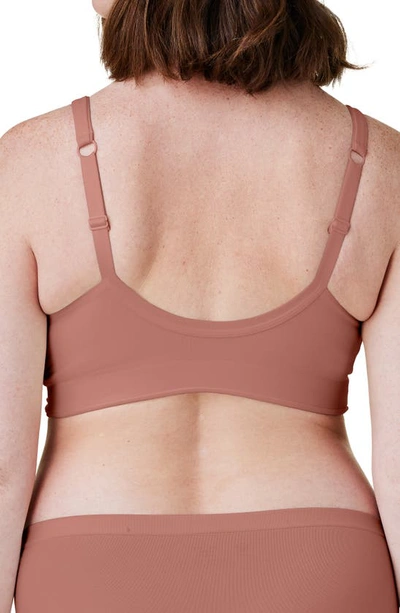 Shop Bravado Designs Ballet Everyday Maternity/nursing Bralette In Rose Clay