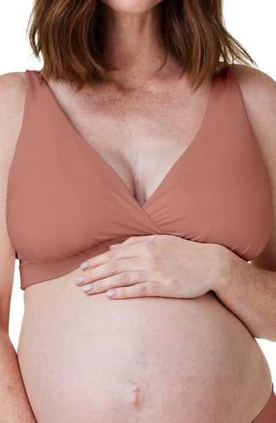 Shop Bravado Designs Ballet Everyday Maternity/nursing Bralette In Rose Clay