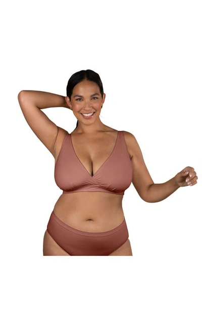 Bravado Designs Ballet Everyday Maternity/nursing Bralette In Rose Clay