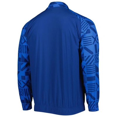 Shop Puma Light Blue Iceland National Team Pre-match Raglan Full-zip Training Jacket