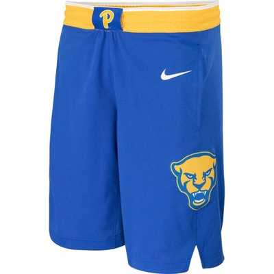 Shop Nike Royal Pitt Panthers Team Logo Replica Basketball Shorts