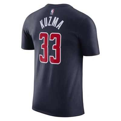 Shop Jordan Brand Kyle Kuzma Navy Washington Wizards 2022/23 Statement Edition Name & Number T-shirt