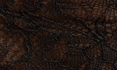 Bluebella Camelia Eyelash Lace & Mesh Thong In Black