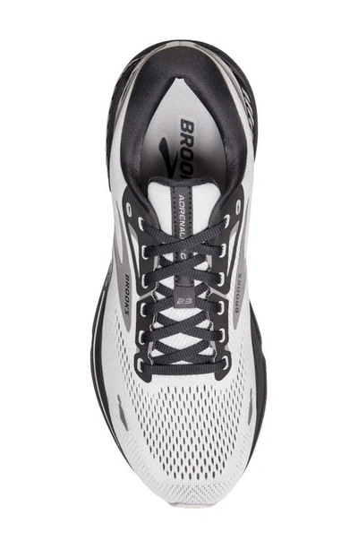 Shop Brooks Adrenaline Gts 23 Running Sneaker In Oyster/ Ebony/ Alloy