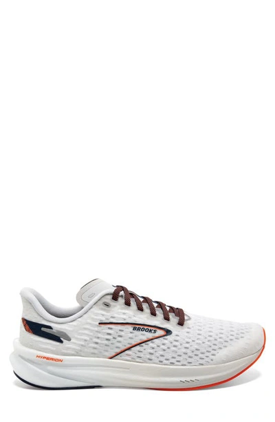 Brooks Hyperion Running Shoe In Oyster Mushroom/ Black Iris