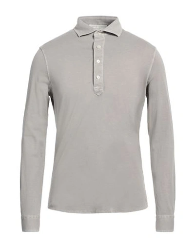 Shop Filippo De Laurentiis Man Polo Shirt Dove Grey Size 38 Cotton