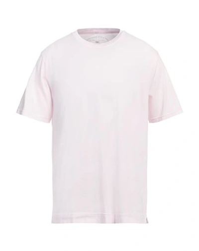 Shop Fedeli Man T-shirt Light Pink Size 50 Organic Cotton