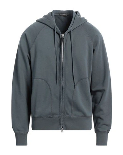 Shop Tom Ford Man Sweatshirt Lead Size 46 Cotton In Grey