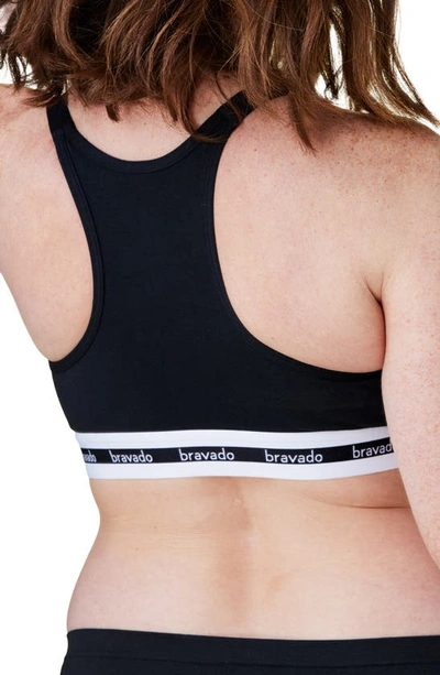 Bravado Designs Womens Black Original Stretch-jersey Pumping And Nursing Bra M+ In Black