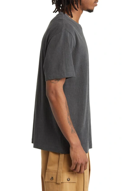 Sundae School Embroidered Smoking Chills T-shirt In Mineral Wash Grey