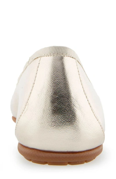 Aerosoles Women's Pia Casual Ballet Wedge Flats In Soft Gold Pu