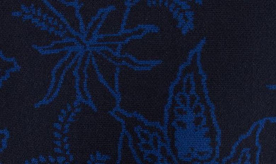 Etro Floral Jacquard Minidress In Navy