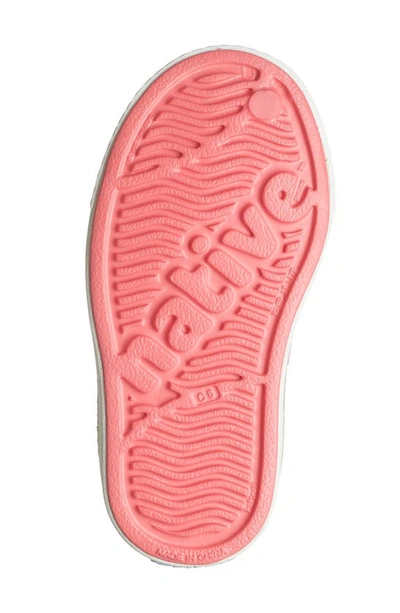 Shop Native Shoes Jefferson Bling Glitter Slip-on Sneaker In Celadon Raz Bling/ Shell White