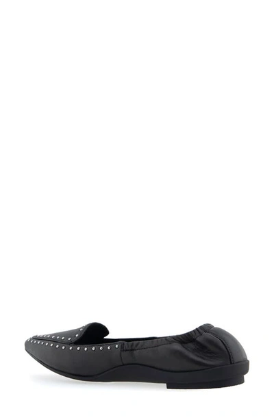 Shop Aerosoles Dee Studded Loafer In Black Leather