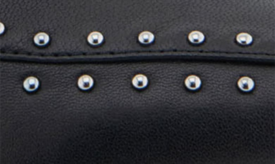 Shop Aerosoles Dee Studded Loafer In Black Leather